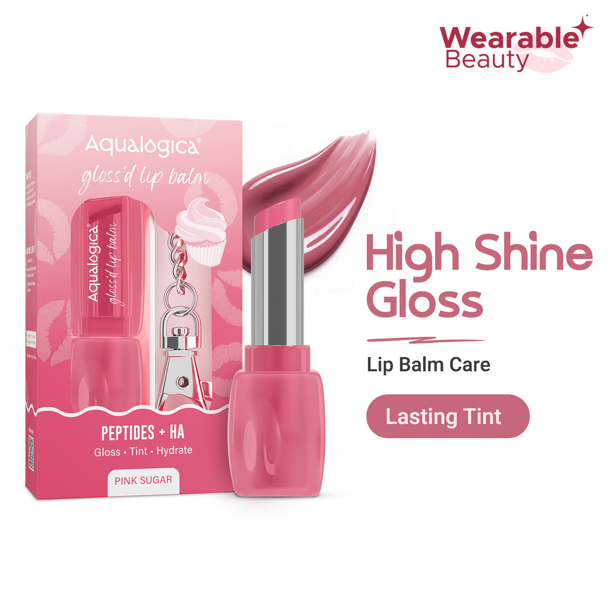 Aqualogica Gloss'd Lip Balm- Pink Sugar