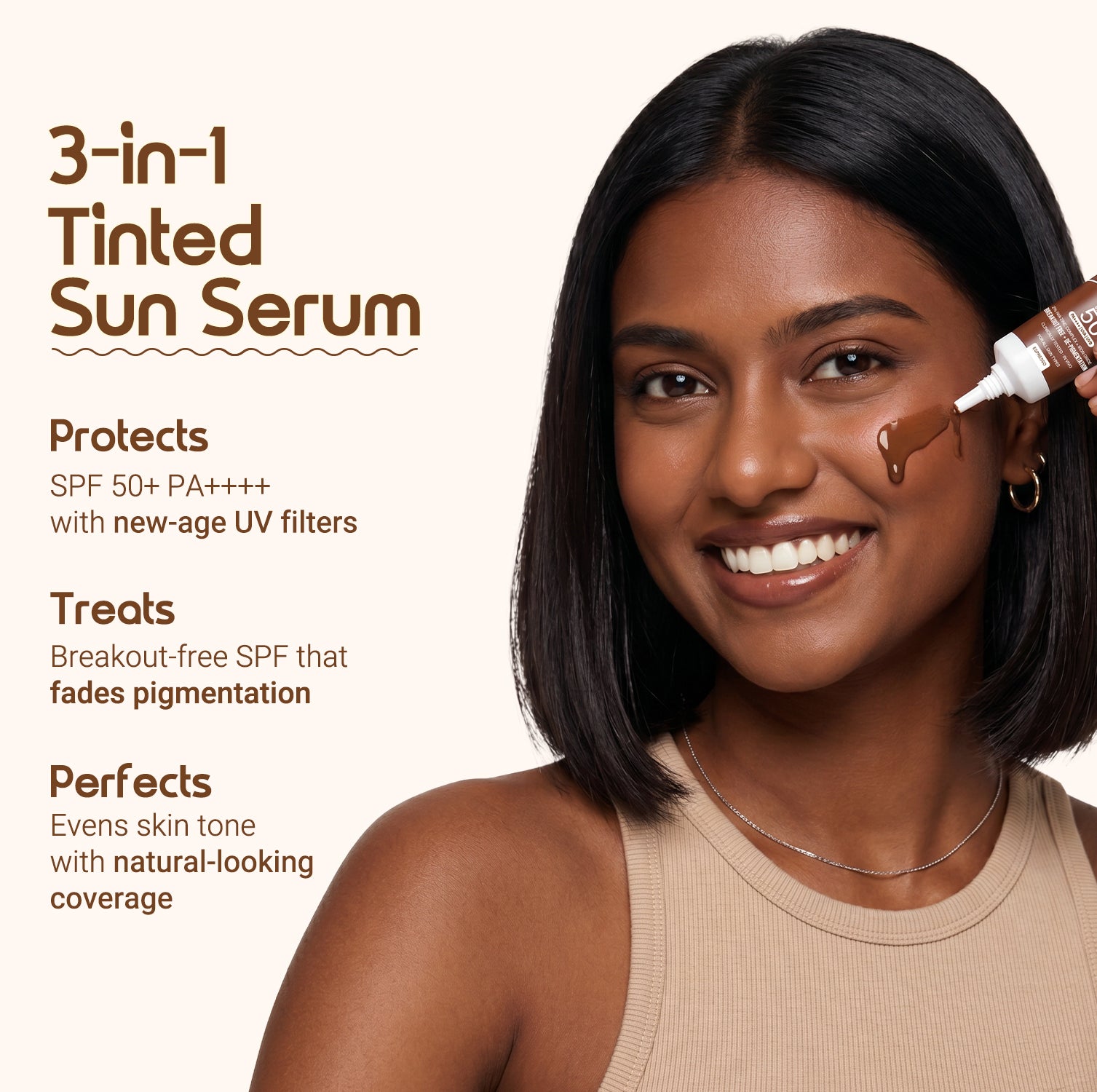 3-in-1 Tinted Sun Serum - Espresso | Trial Pack | 10ml