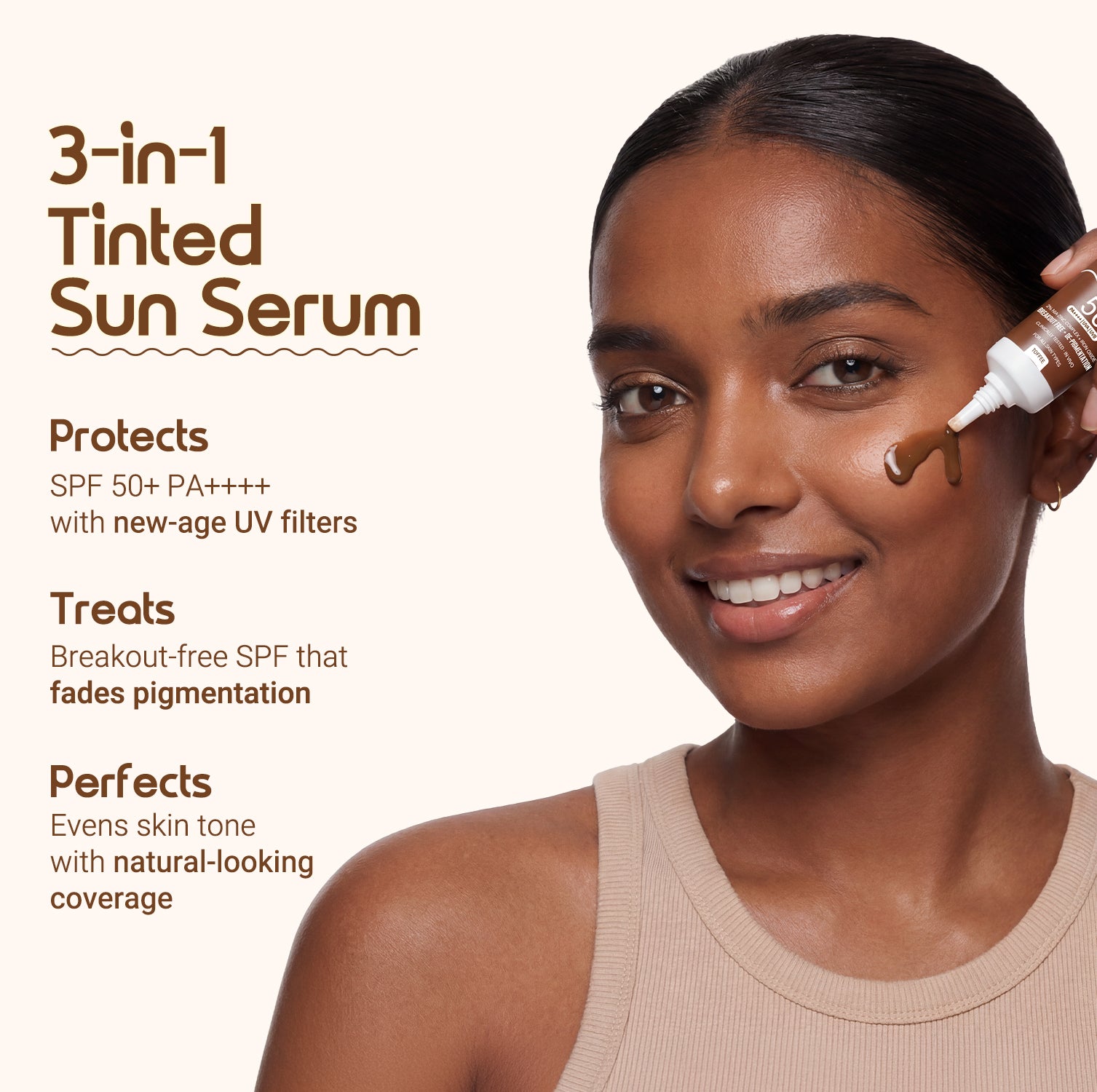 3-in-1 Tinted Sun Serum - Toffee | Trial Pack | 10ml