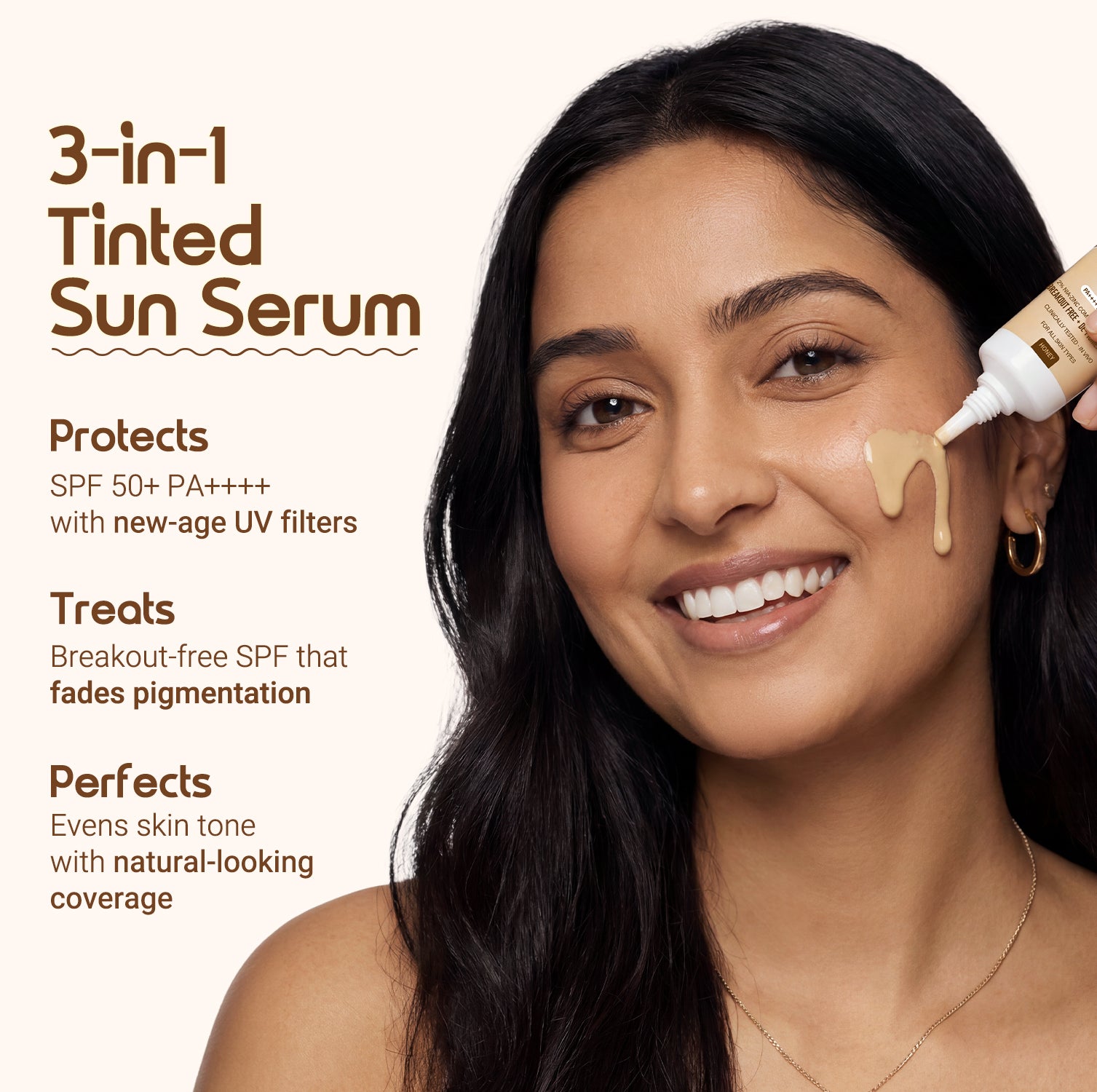 3-in-1 Tinted Sun Serum - Honey | Trial Pack | 10ml