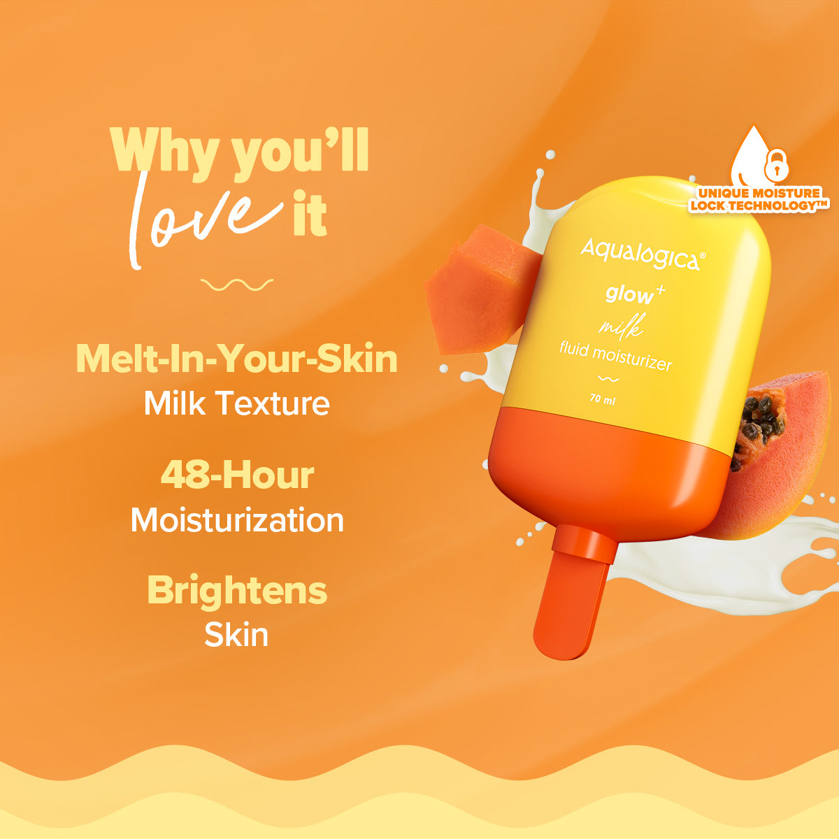 Glow+ Milk Fluid Moisturizer 70ml