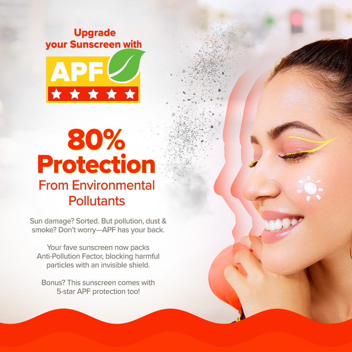 Detan+ Dewy Sunscreen SPF 50+ PA++++ with Anti Pollution Factor (APF) | UVA/B & Blue Light Protection - 80g