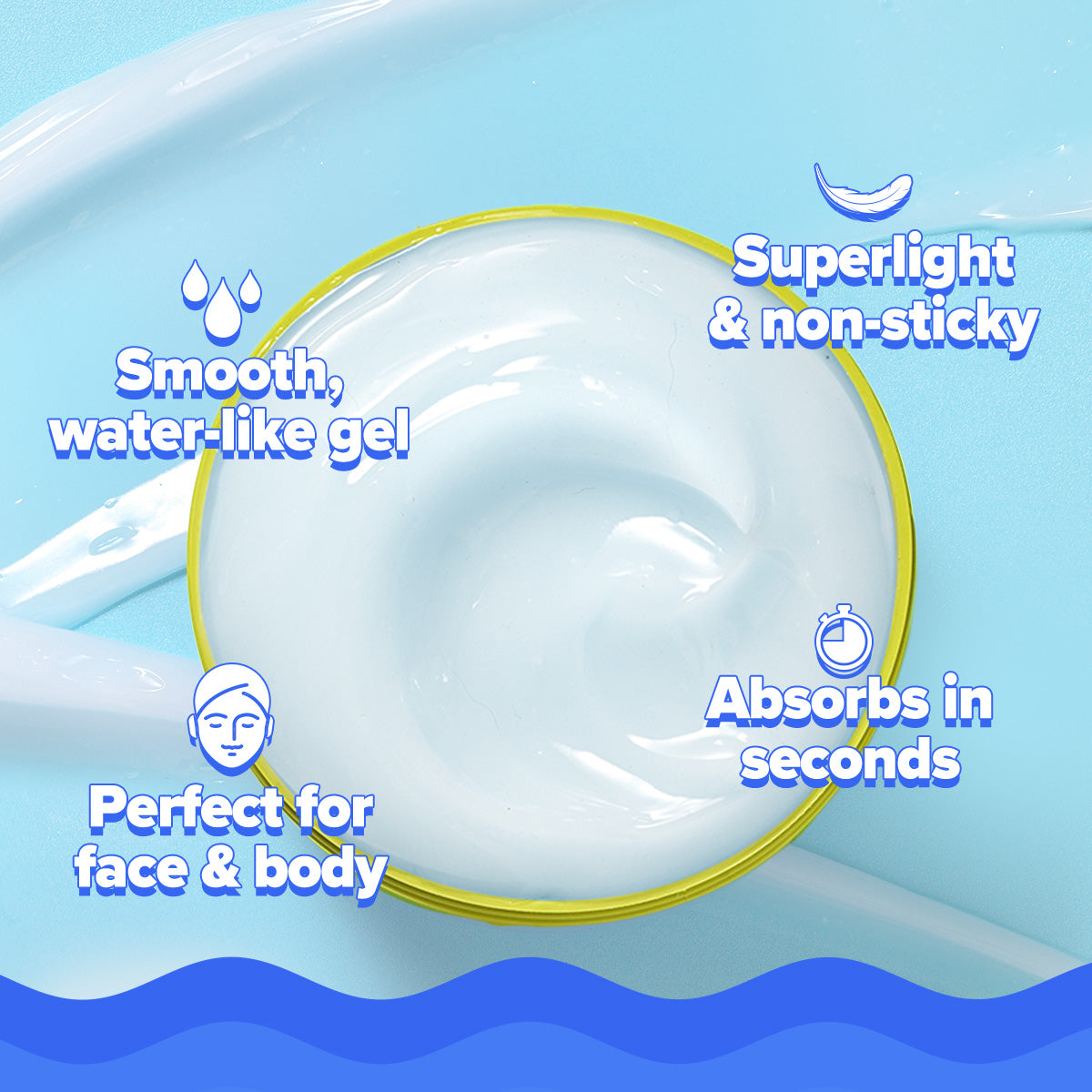 Bright+ Hydra Gel Moisturizer with Blueberry & Kojic Acid - 200 g