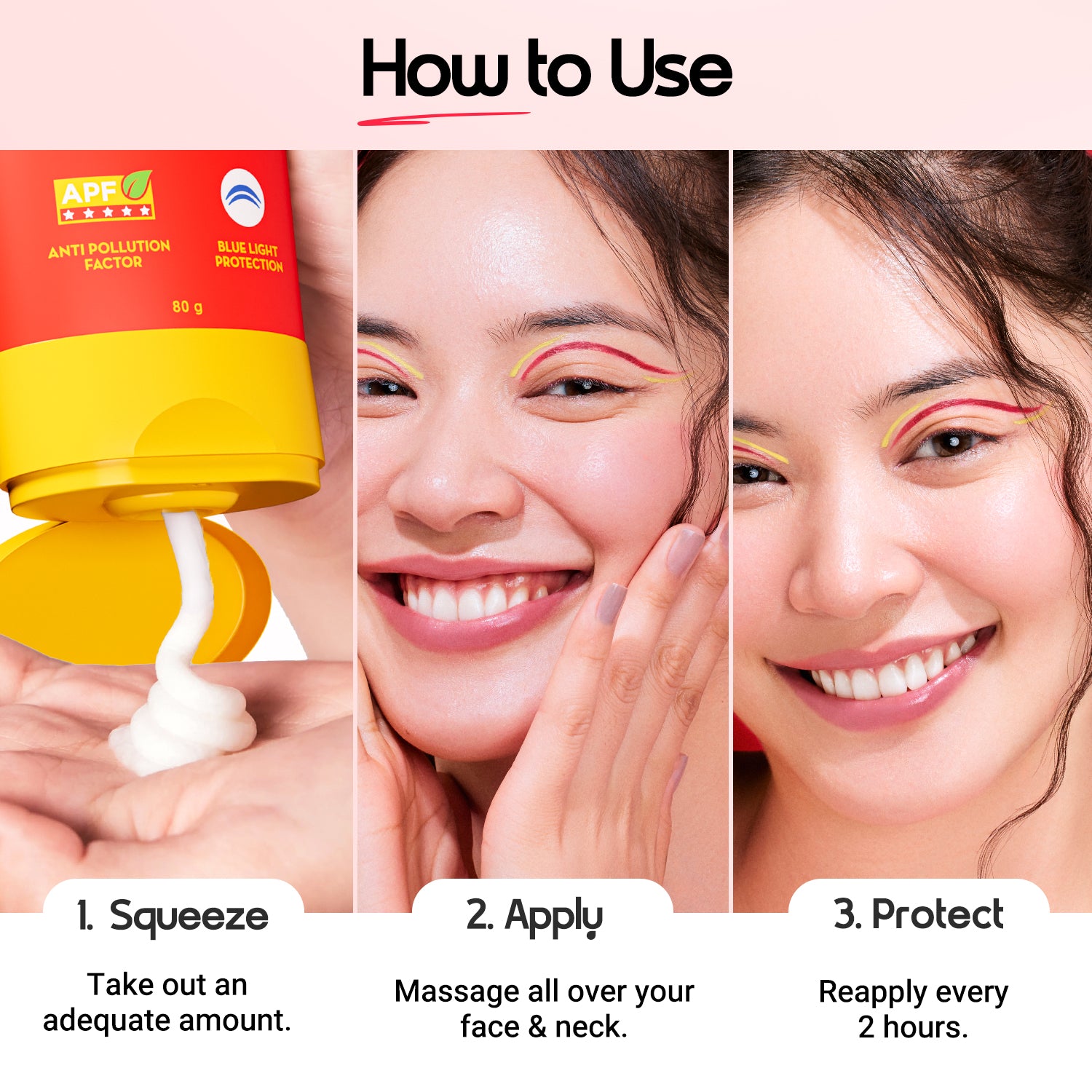 Detan+ Dewy Sunscreen SPF 50+ PA++++ with Anti Pollution Factor (APF) | UVA/B & Blue Light Protection - 80g