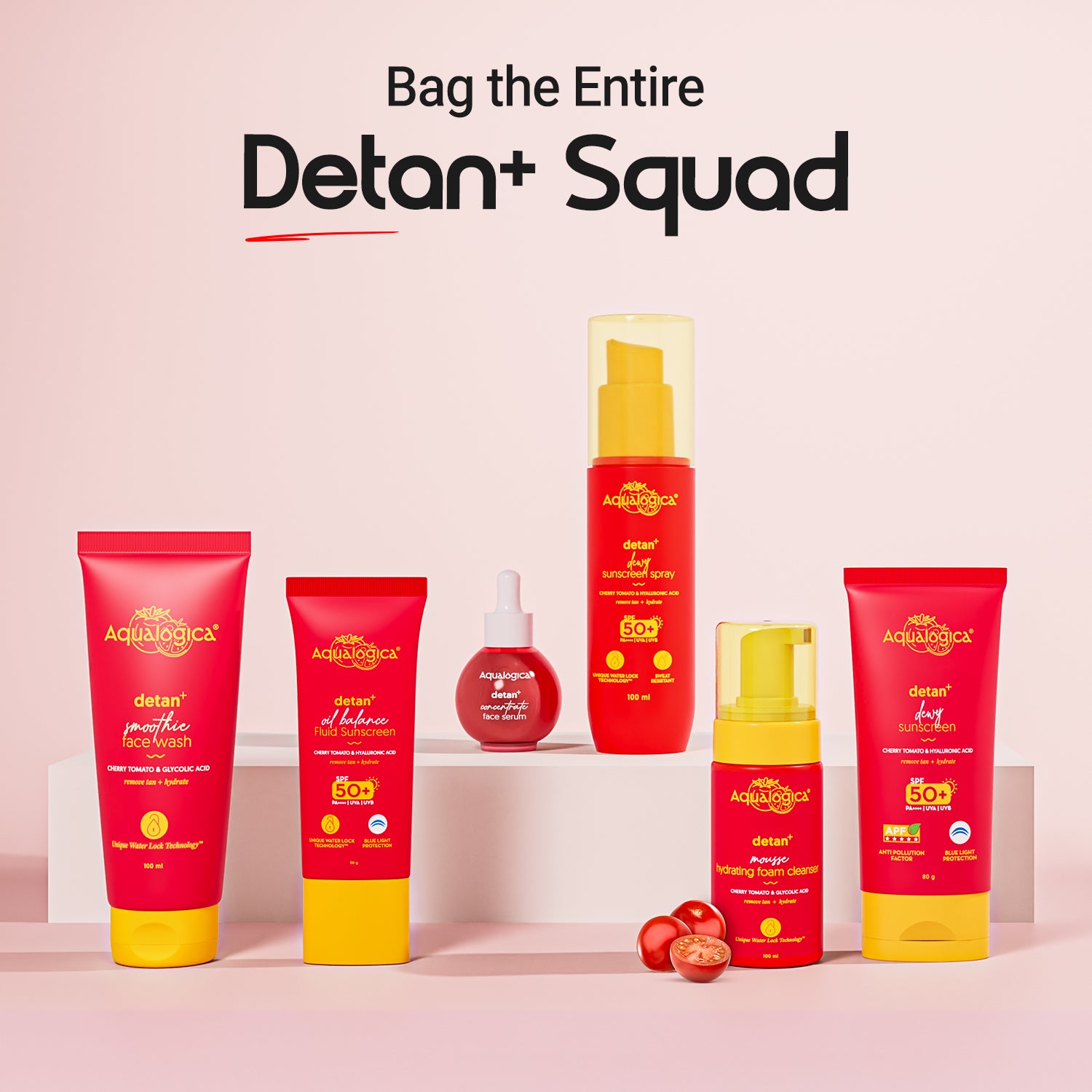 Detan+ Dewy Sunscreen SPF 50+ PA++++ with Anti Pollution Factor (APF) | UVA/B & Blue Light Protection - 80g