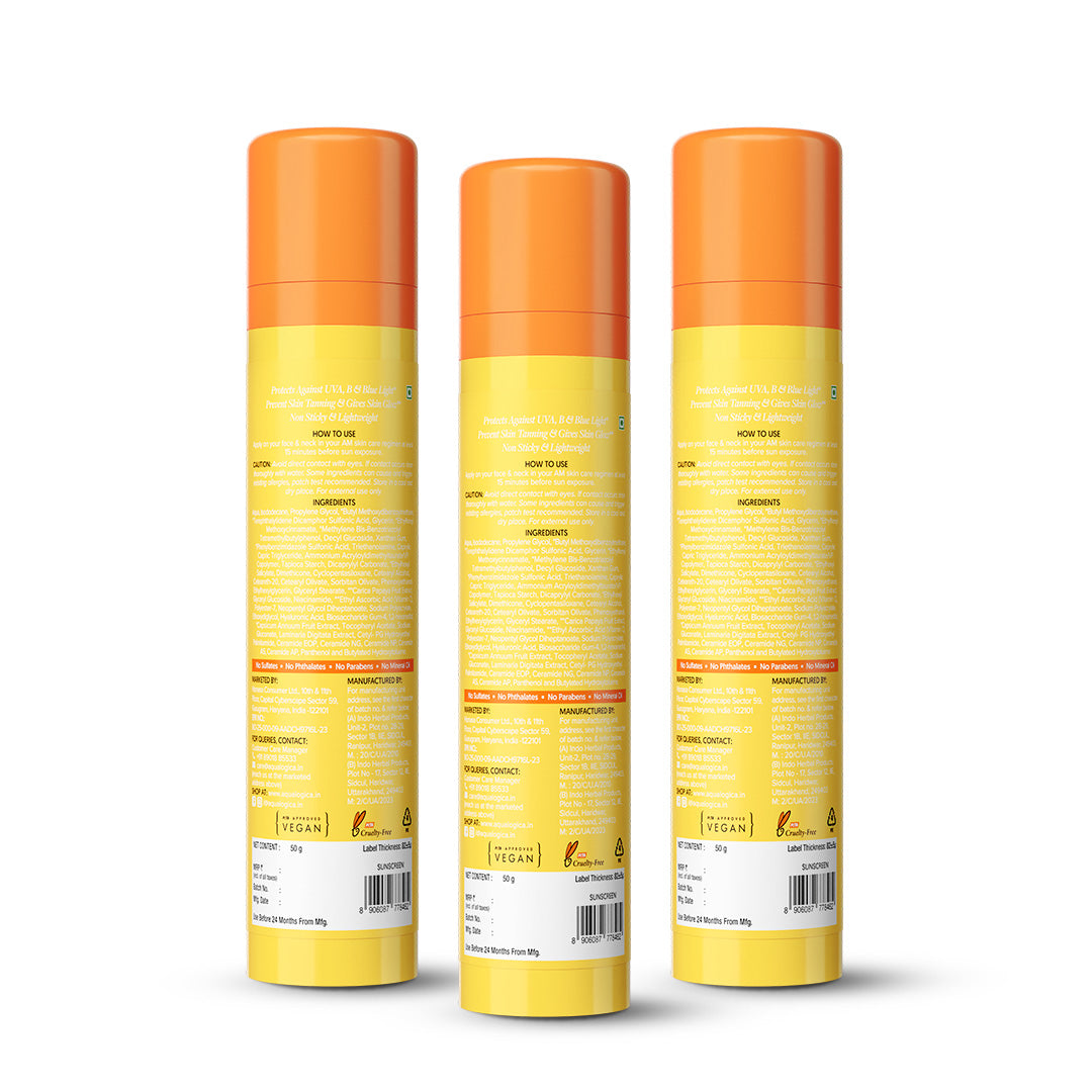Glow+ Dewy Sunscreen 50g - Pack of 3