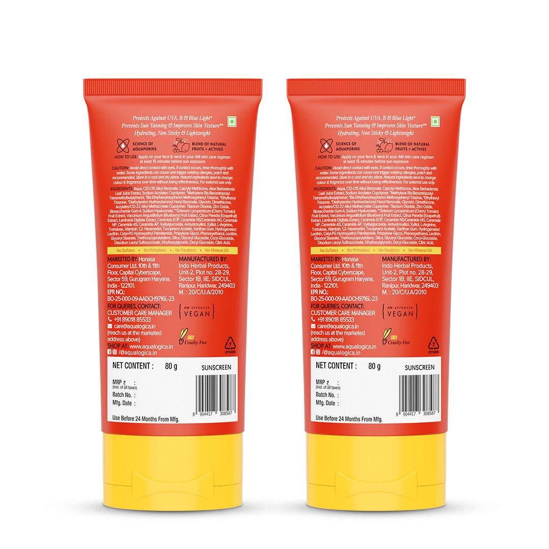 Detan+ Dewy Sunscreen, 80g (Pack Of 2)