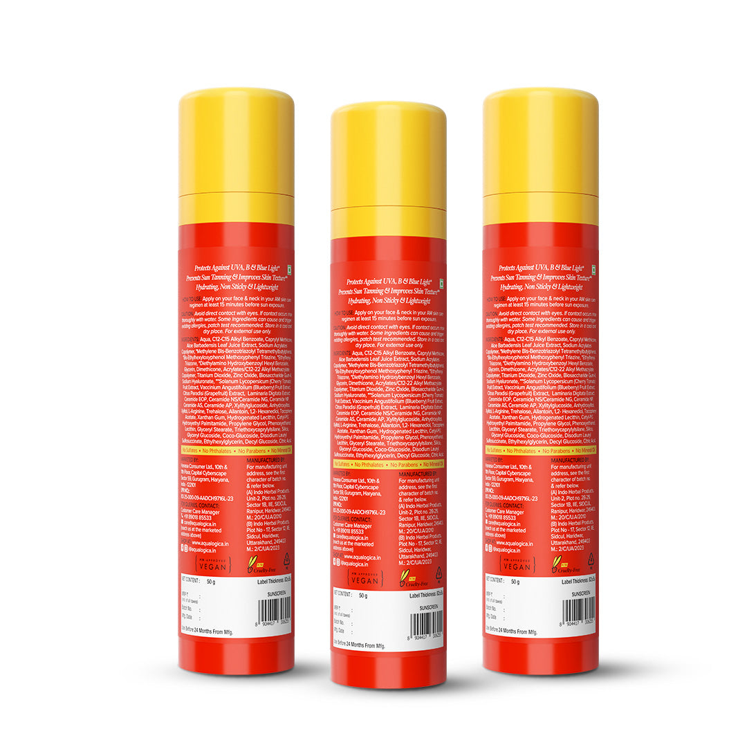 Detan+ Dewy Sunscreen 50g - Pack of 3