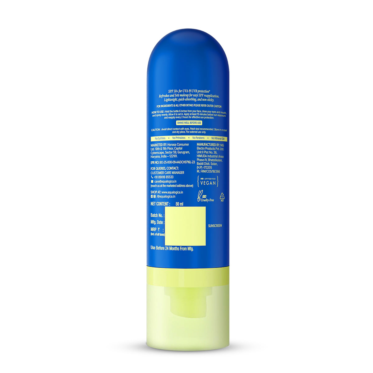 Bright+ Make-up Set Sunscreen Mist 80ml