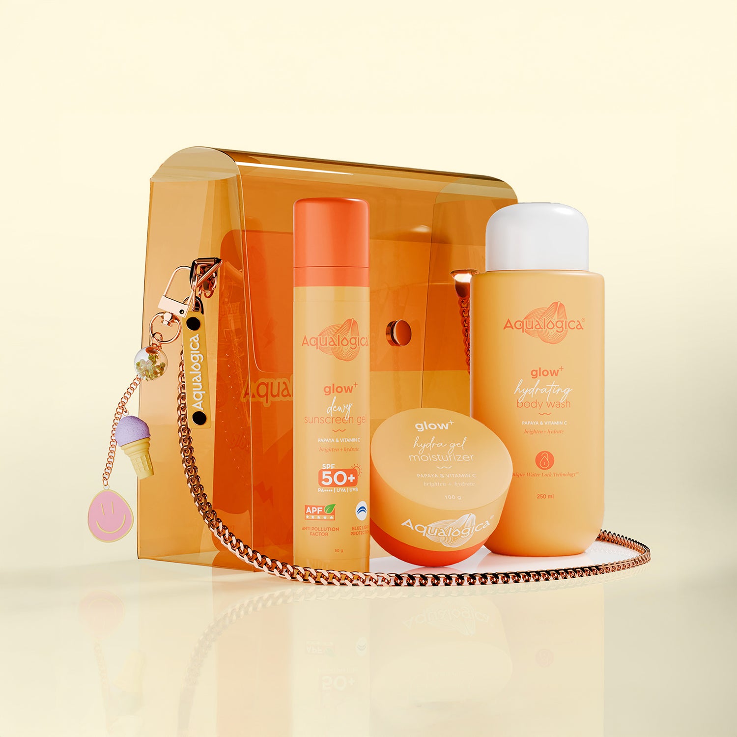 Glow+ Born to Glow - Gift Set with Sling bag & charms