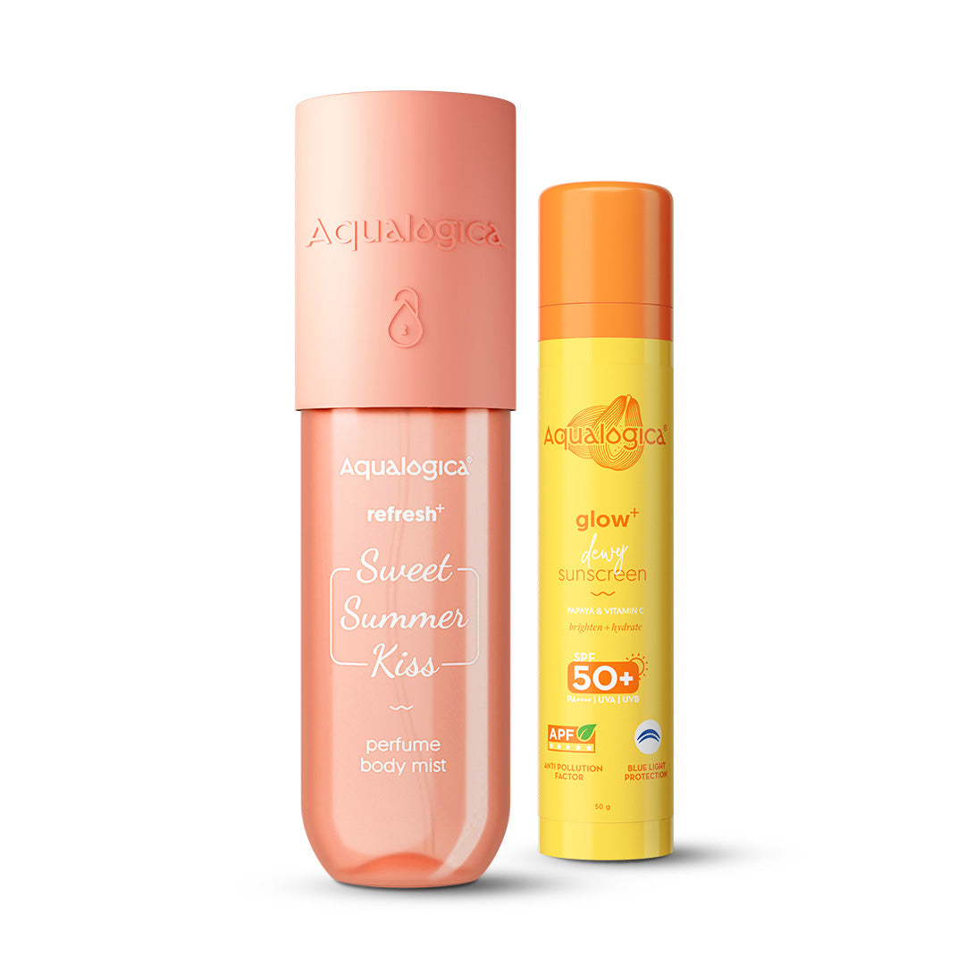 Refresh+ Sweet Summer Kiss Perfume Body Mist & Glow+ Dewy Sunscreen