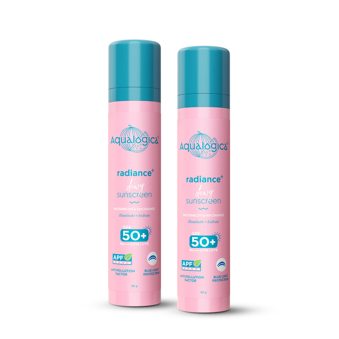 Radiance+ Dewy Sunscreen with Watermelon & Niacinamide with SPF 50 & PA++++ - 50g(Pack of 2)