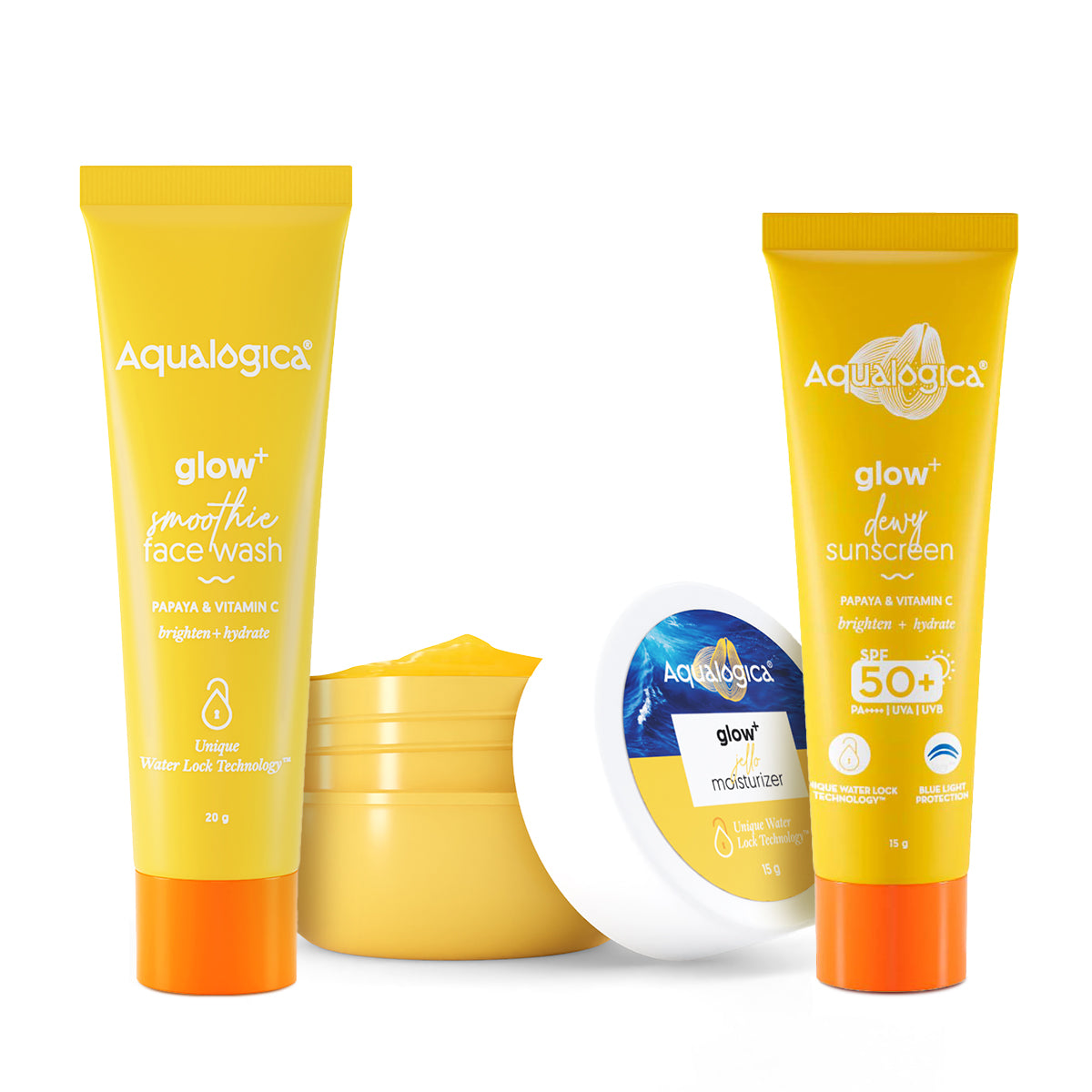FREEBIE - Glow Giver Trio - FREE Glow+ Smoothie Face Wash, FREE Glow+ JellO Moisturizer & FREE Glow+ Dewy Sunscreen