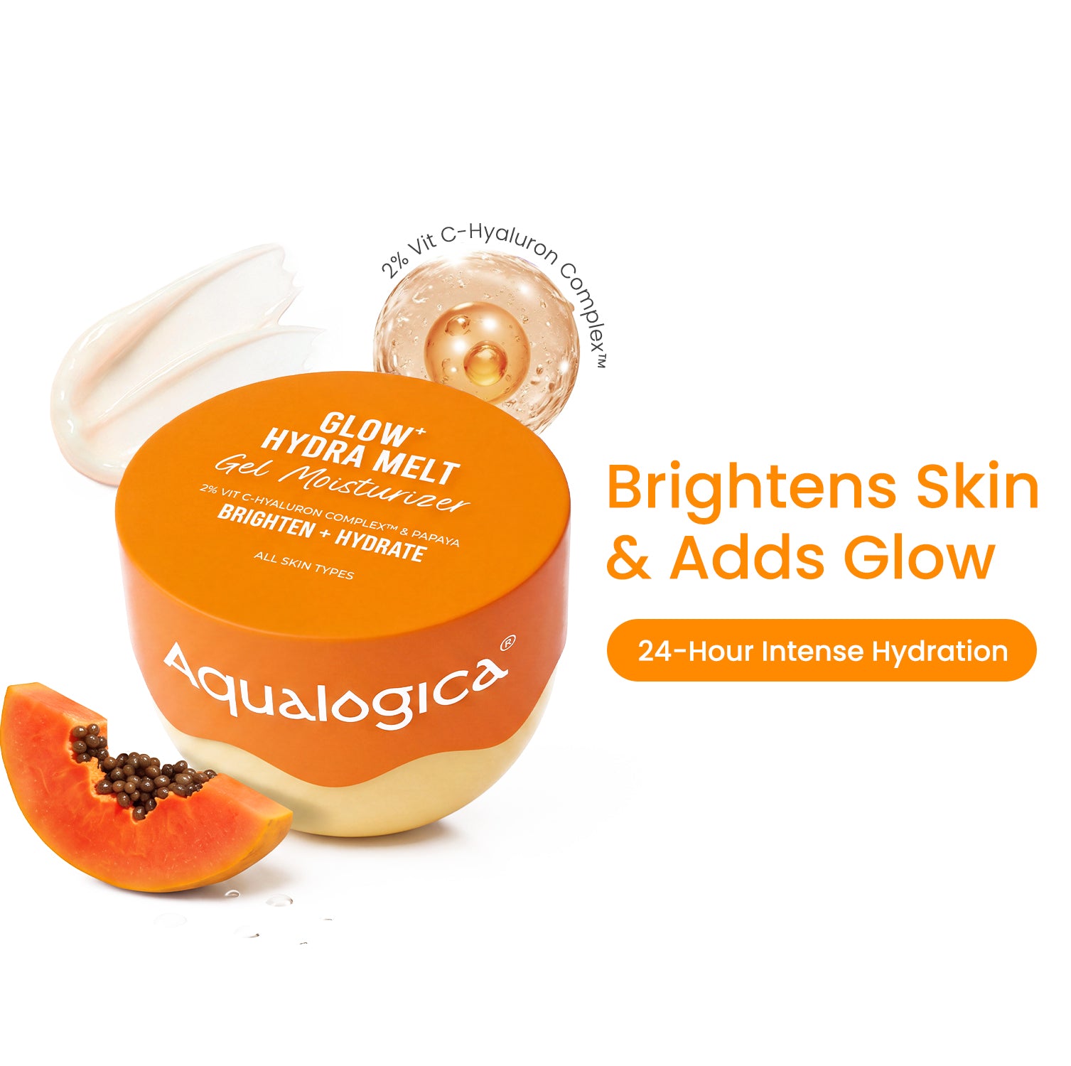 Glow+ Hydra Gel Moisturizer with Vitamin C & Papaya - 200 g