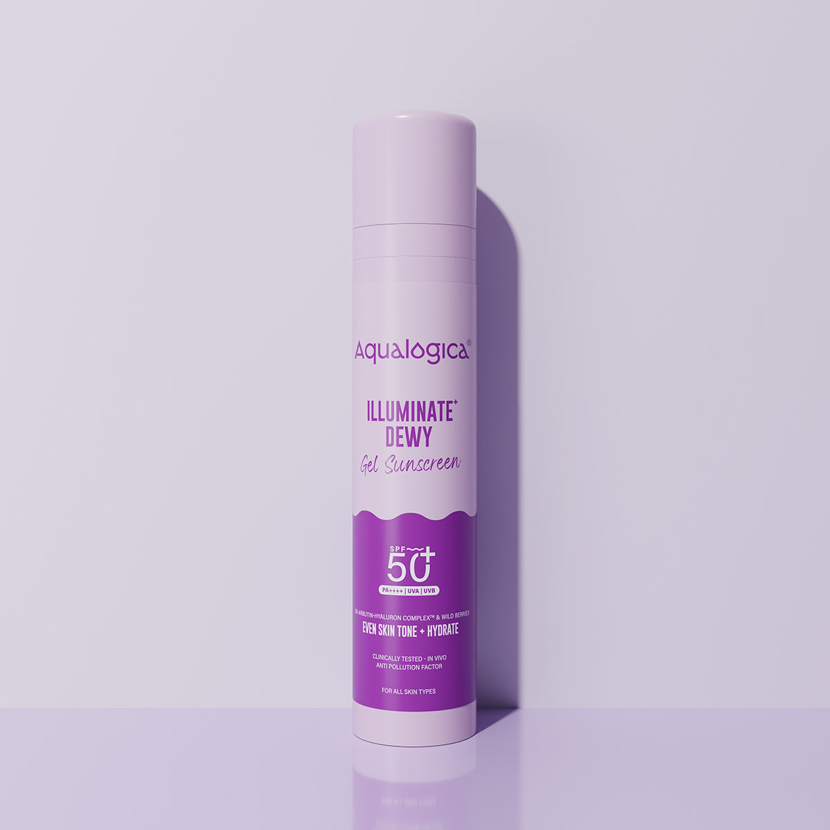 Illuminate+ Dewy Gel Sunscreen SPF 50+ PA++++ with 2% Arbutin-Hyaluron Complex™ & Wild Berries - 50g
