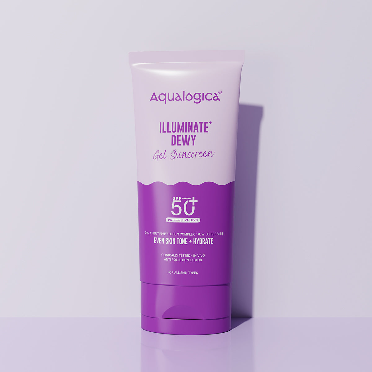 Illuminate+ Dewy Sunscreen In-Vivo Tested SPF 50+ PA++++ with Wild Berries & Alpha Arbutin - 80 g
