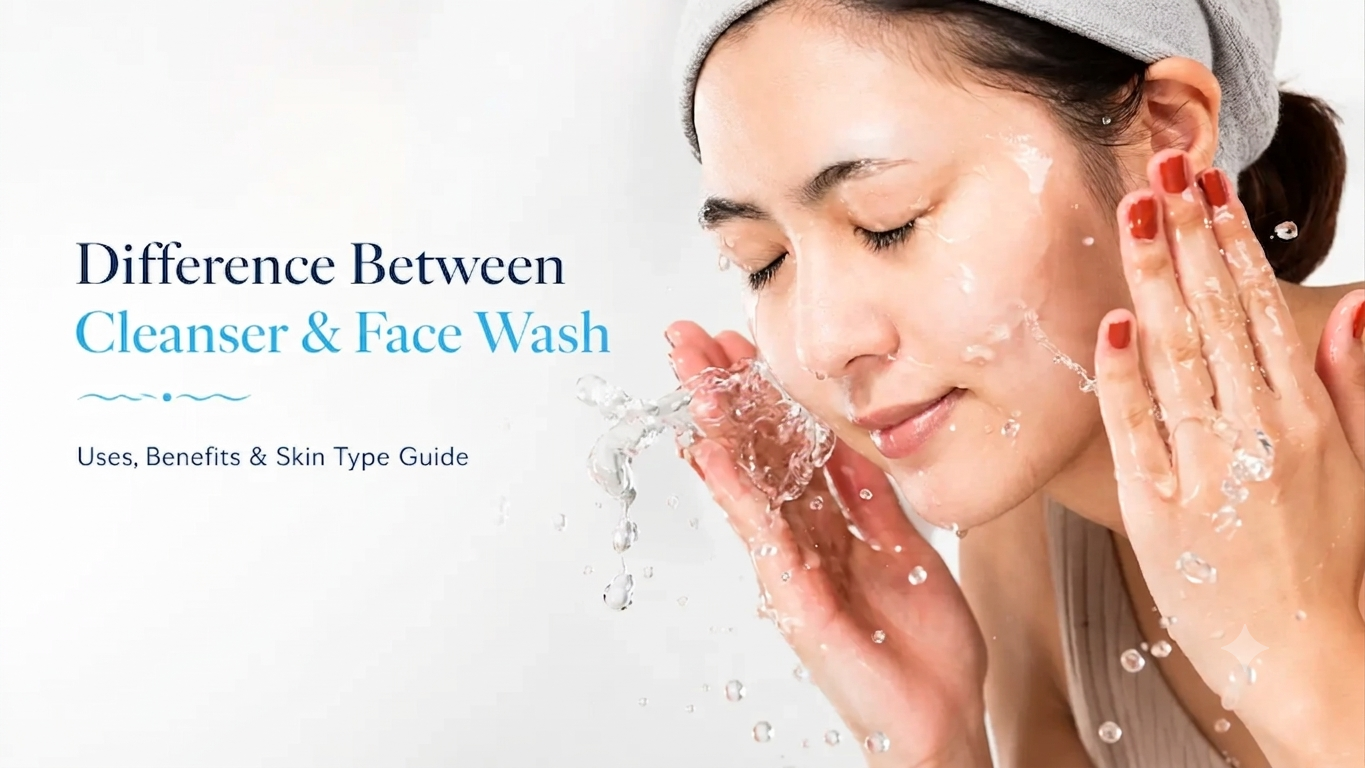 difference between cleansers and face wash