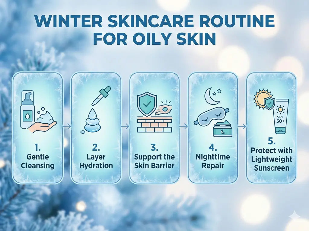 winter skincare routine for oily skin