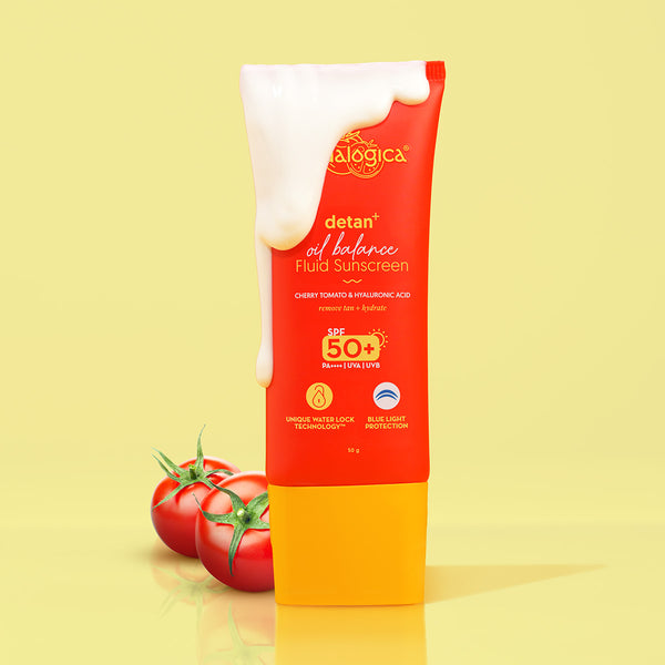 Aqualogica Detan+ oil balance fluid Sunscreen SPF 50 PA++++ 50g