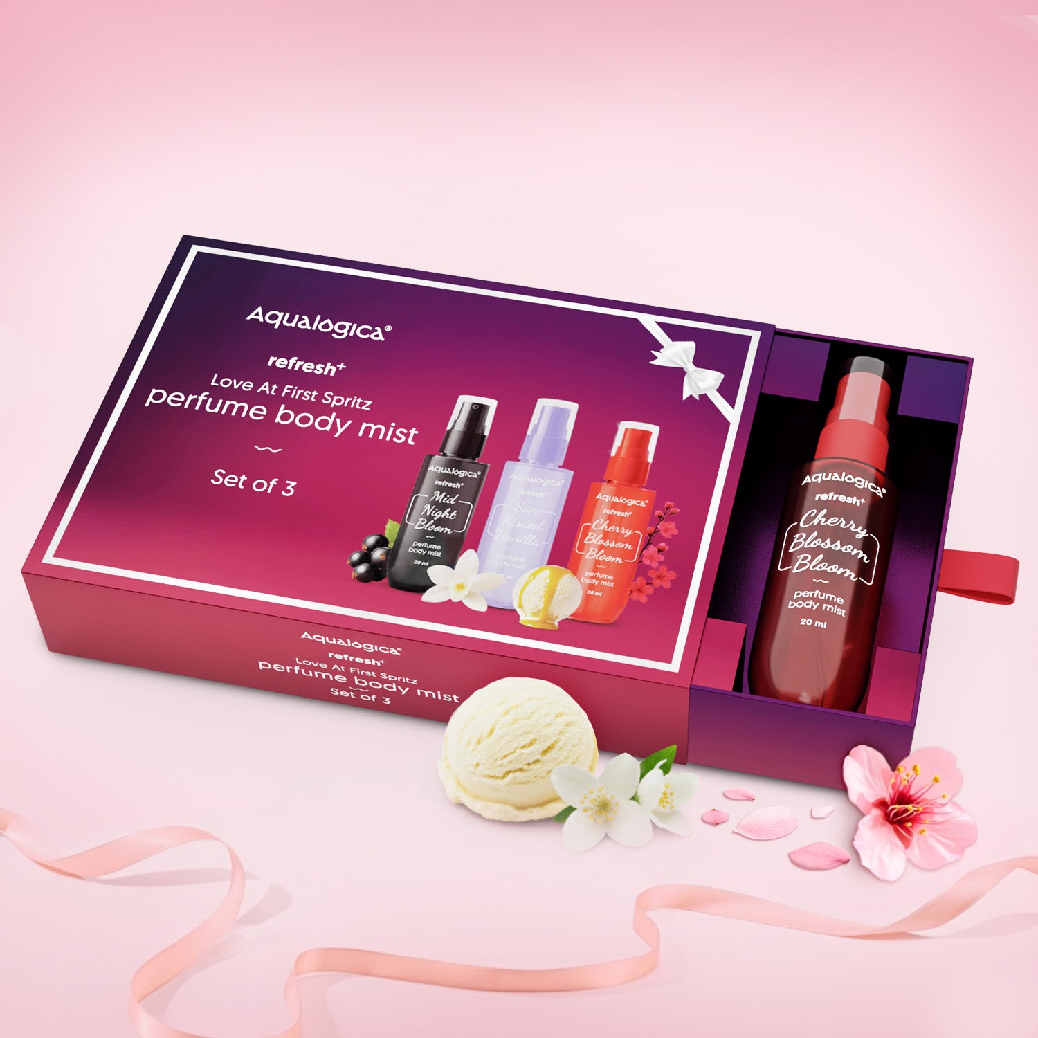 Refresh+ Love at first spritz Set of 3 Perfume Body Mist