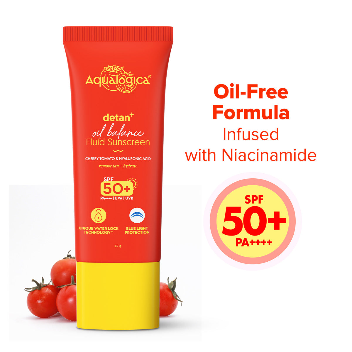 Detan+ Oil Balance Fluid Sunscreen for Oily Skin - 50g
