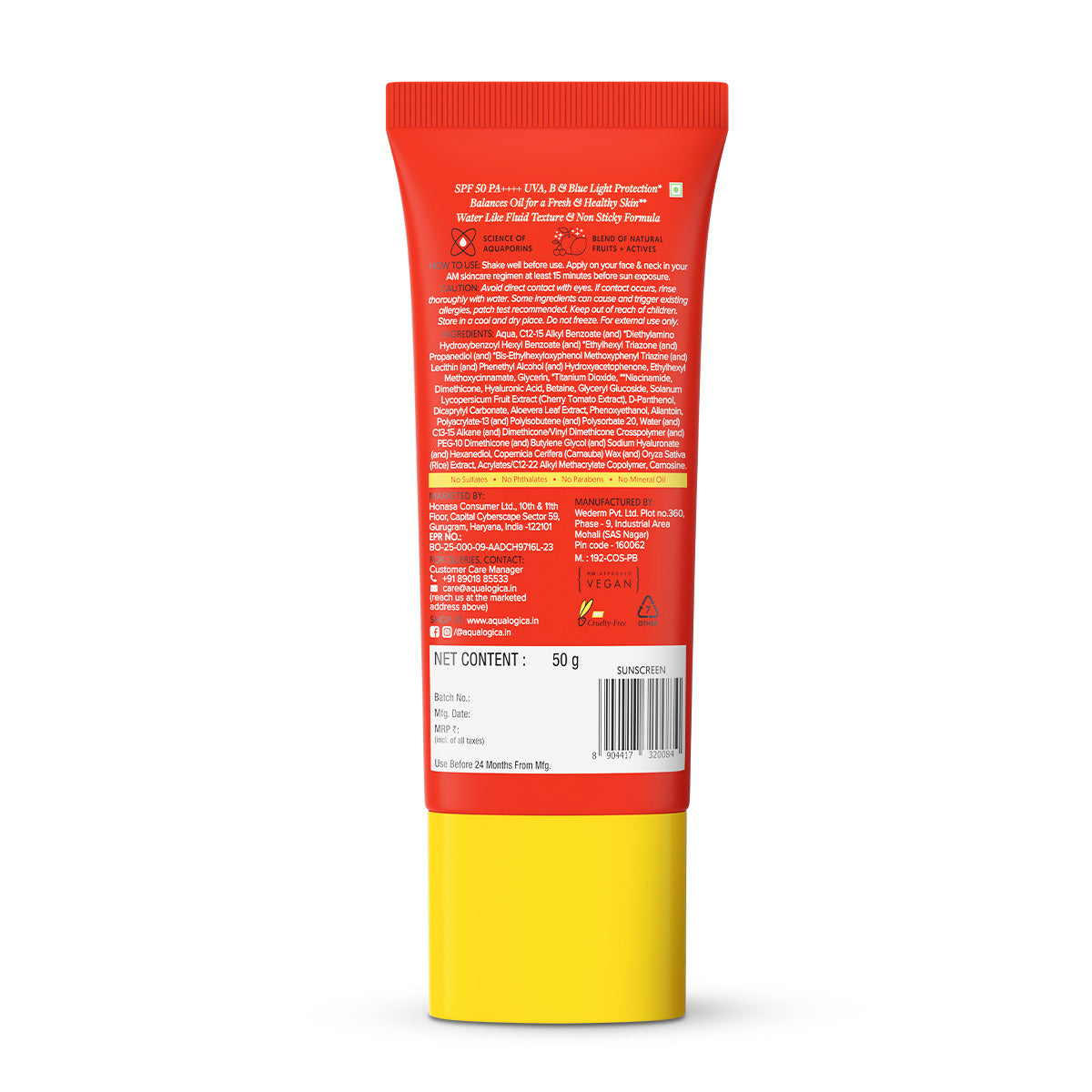 Detan+ Oil Balance Fluid Sunscreen for Oily Skin - 50g
