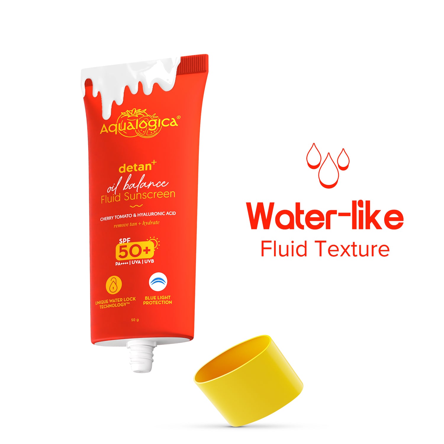 Detan+ Oil Balance Fluid Sunscreen for Oily Skin - 50g