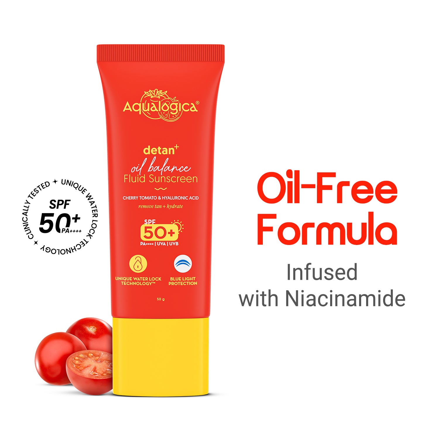 Detan+ Oil Balance Fluid Sunscreen for Oily Skin - 50g