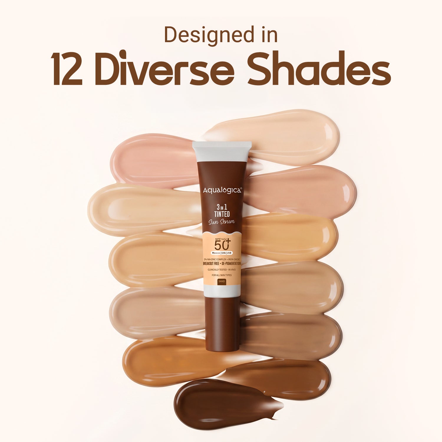 3-in-1 Tinted Sun Serum - Sand | Trial Pack | 10ml