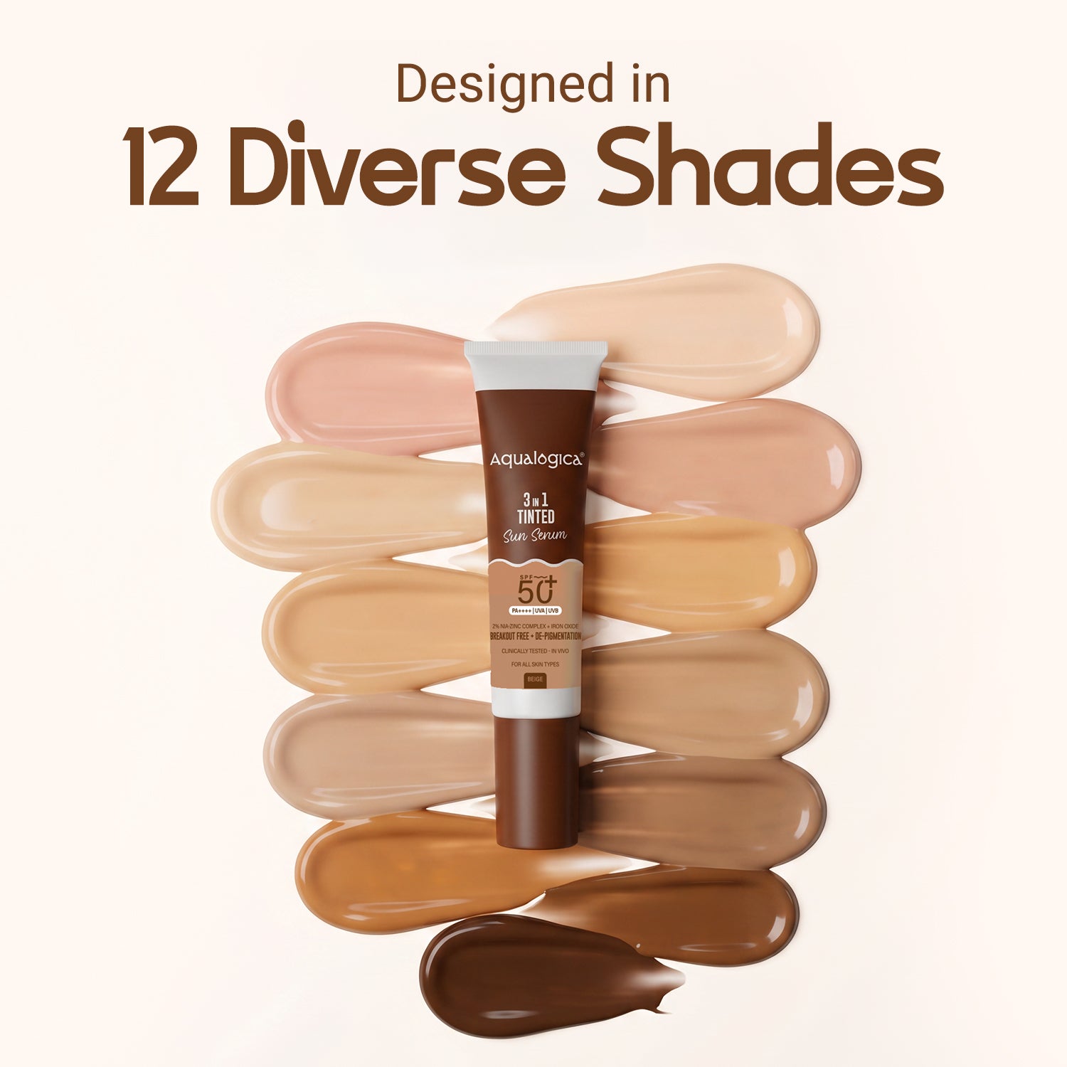 3-in-1 Tinted Sun Serum - Beige | Trial Pack | 10ml