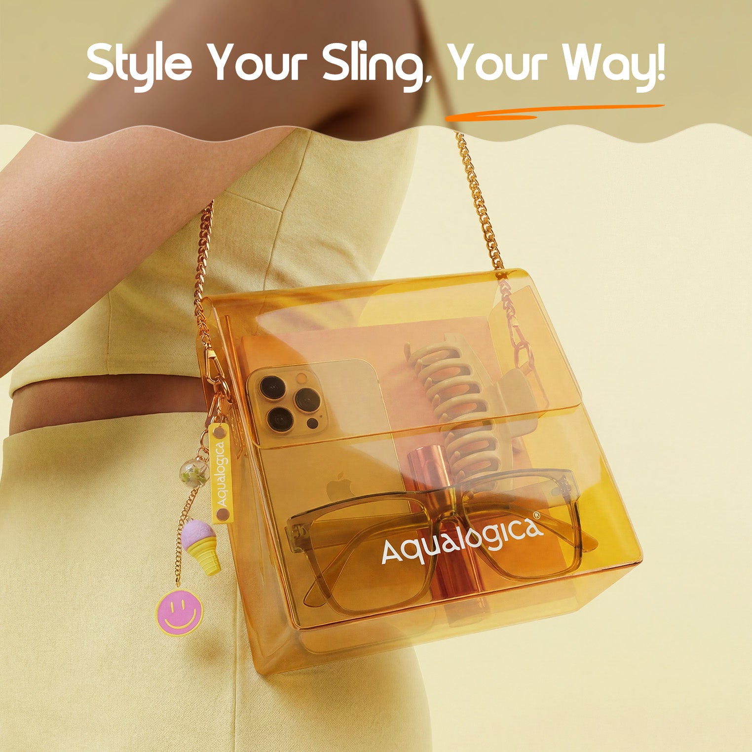 Glow+ Born to Glow - Gift Set with Sling bag & charms