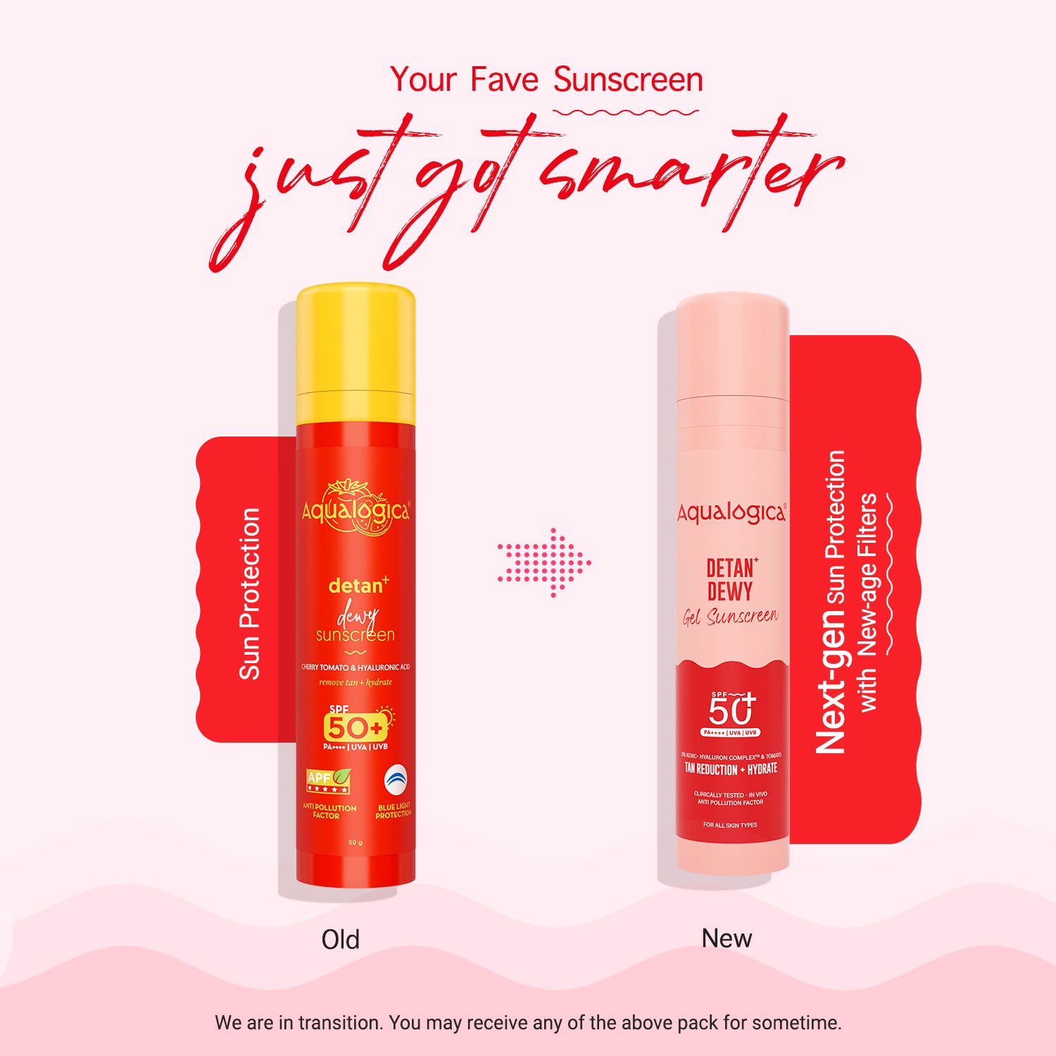 Detan+ Dewy Gel Sunscreen SPF 50+ PA++++  with 2% Kojic-Hyaluron Complex™ & Wild Berries - 50 g