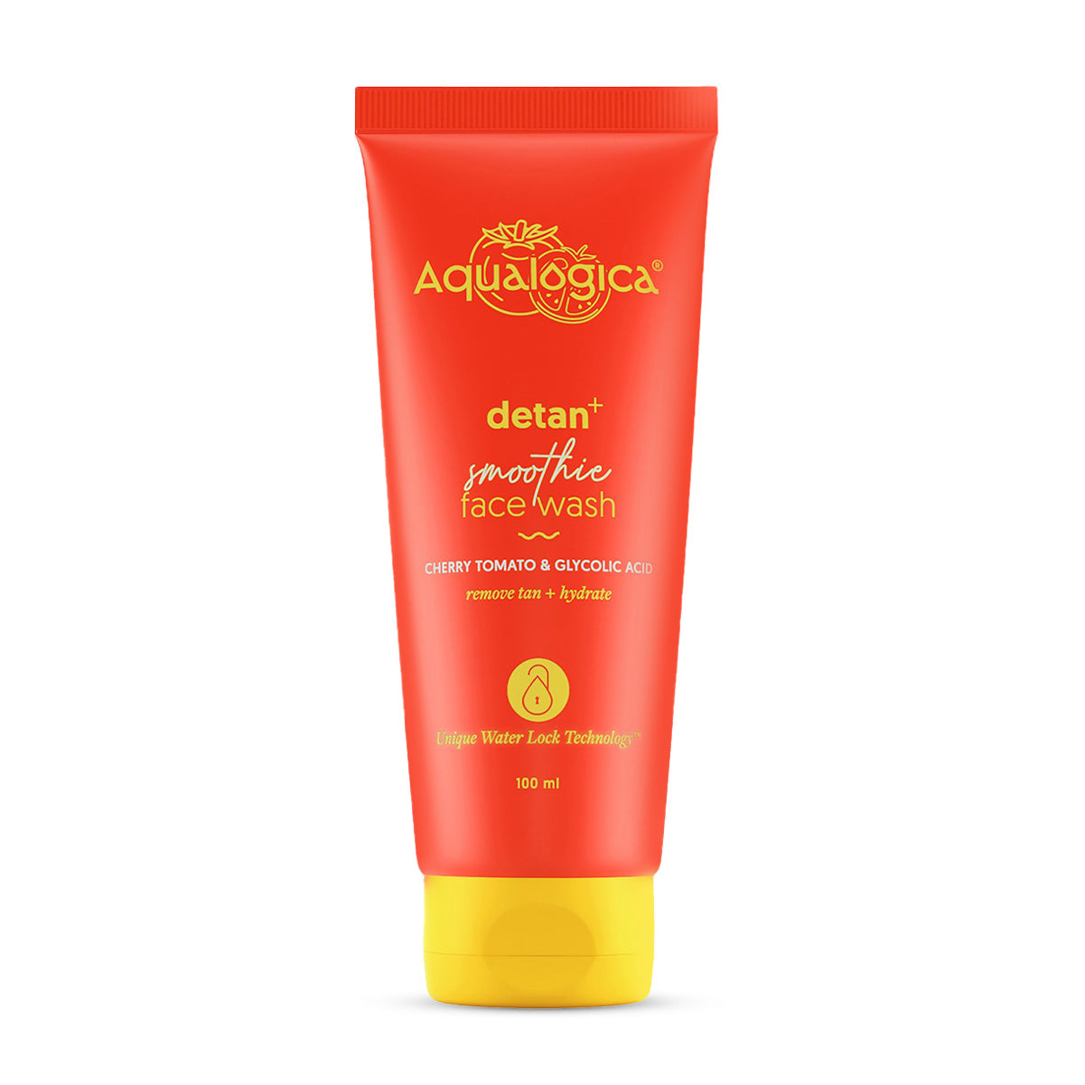 Detan+ Smoothie Face Wash with Cherry Tomato & Glycolic Acid for Tan Removal - 100ml