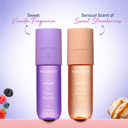 Refresh+ Sweet Vanilla & Sensual Strawberry Body Mist Duo