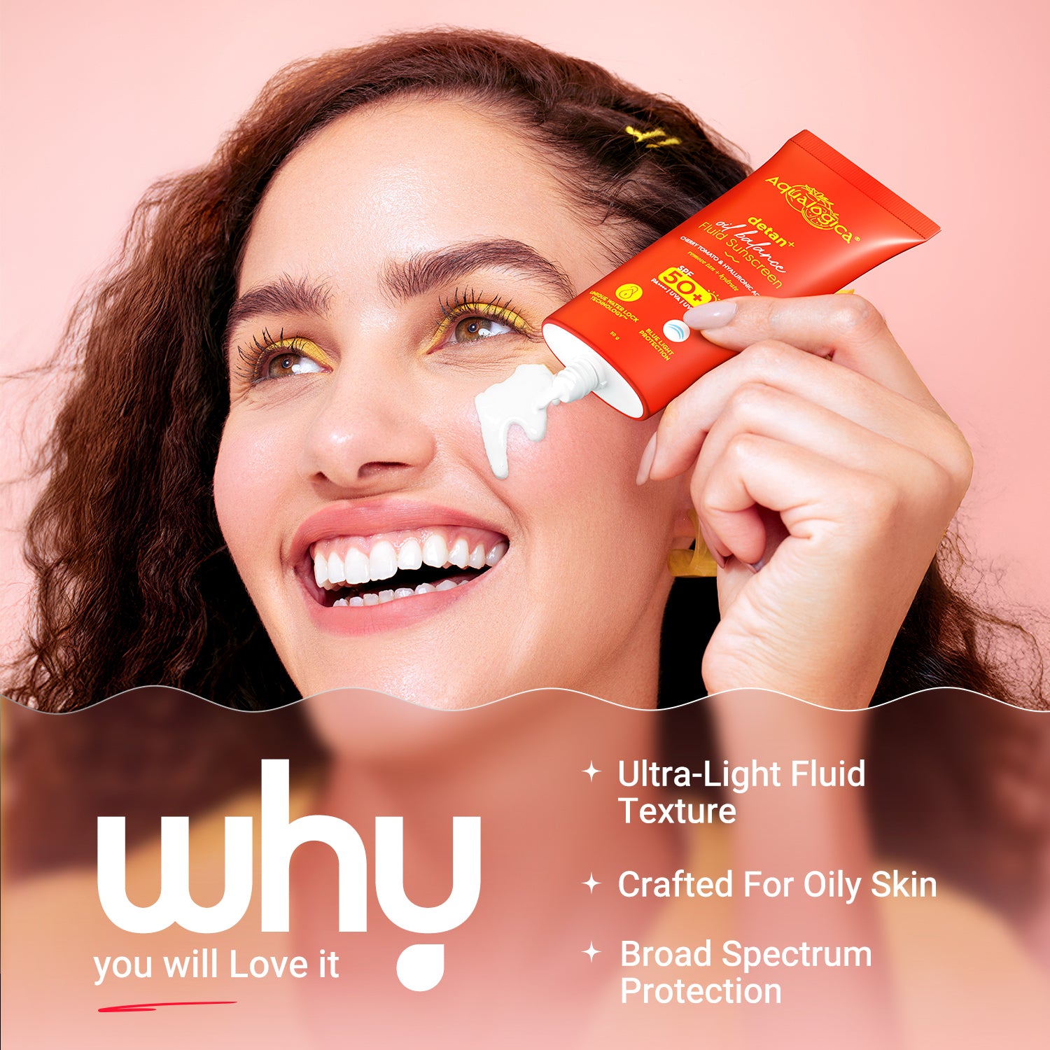 Detan+ Oil Balance Fluid Sunscreen for Oily Skin - 50g