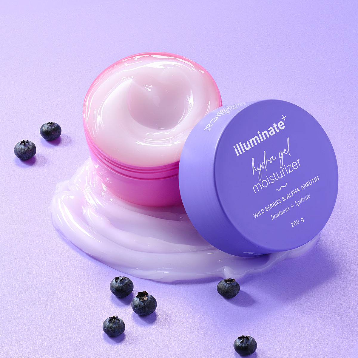 Illuminate + Hydra Gel Moisturizer with Wild Berries & Alpha Arbutin ...