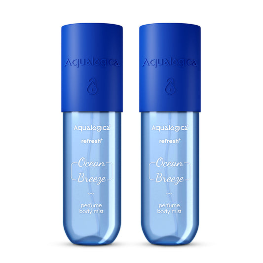 Refresh+ Perfume Body Mist - Ocean Breeze with Zemea & Hyaluronic Acid- 150 ml (Pack of 2)