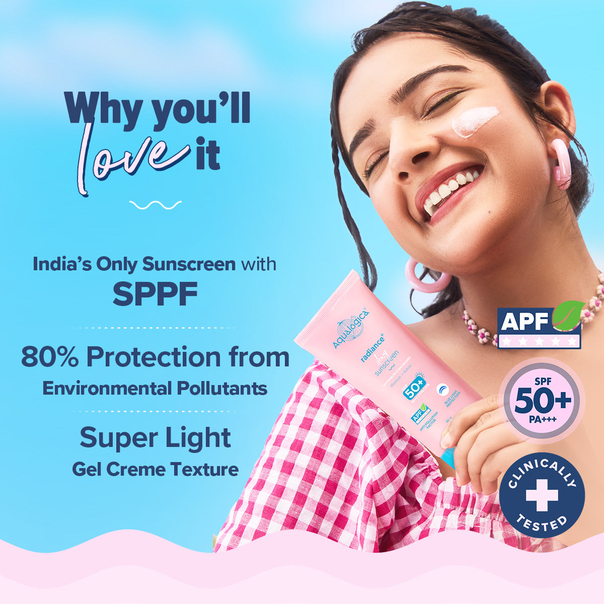 Radiance+ Dewy Sunscreen with Watermelon & Niacinamide with SPF 50 & PA++++ - 80g (Pack of 2)
