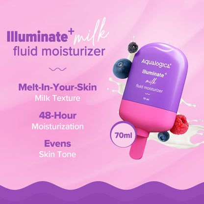 Illuminate+ Milk Fluid Moisturizer (70ml) - Pack of 2