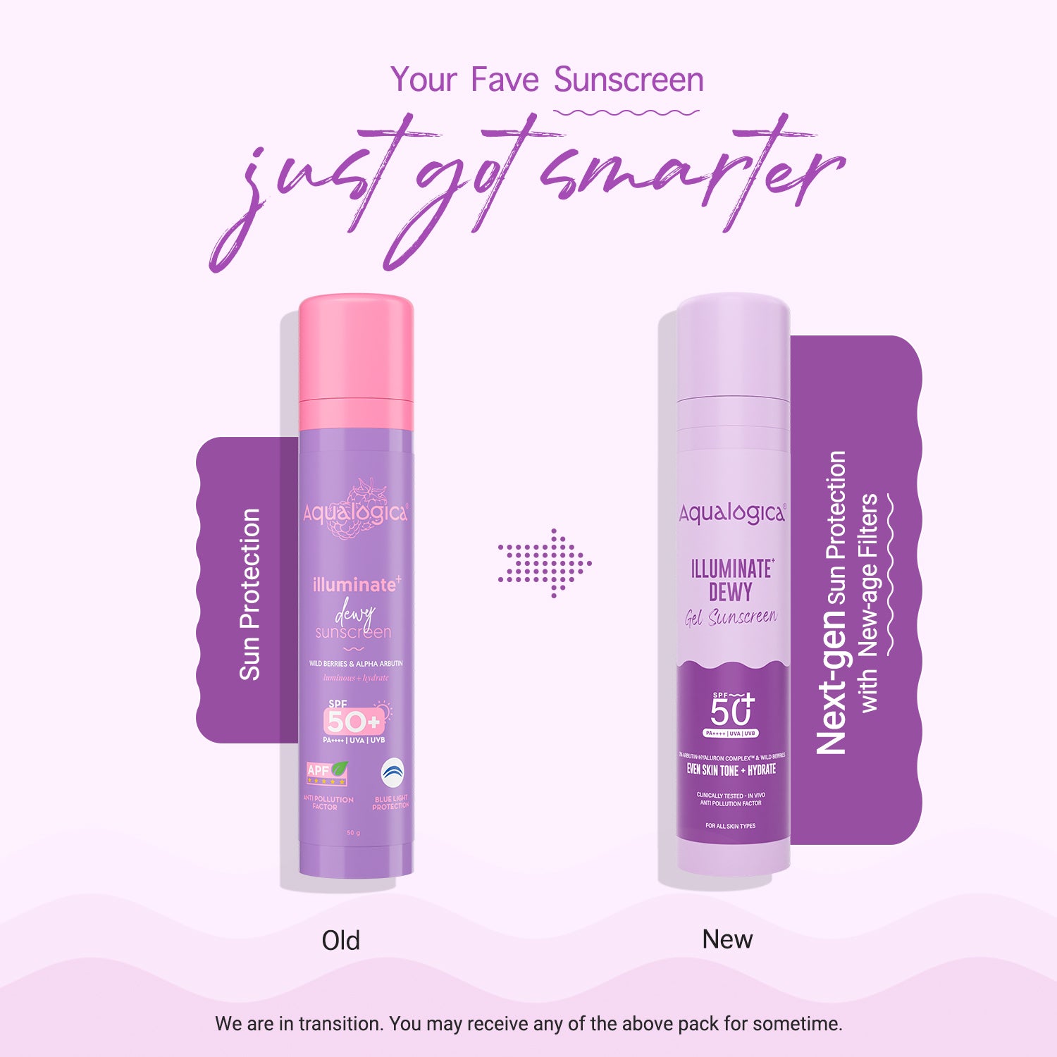 Illuminate+ Dewy Gel Sunscreen SPF 50+ PA++++  with 2% Arbutin-Hyaluron Complex™ & Wild Berries - 50g