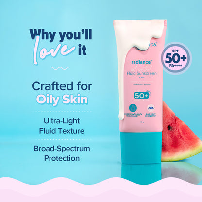 Radiance+ Oil Control Fluid Sunscreen for Oily Skin - 50g