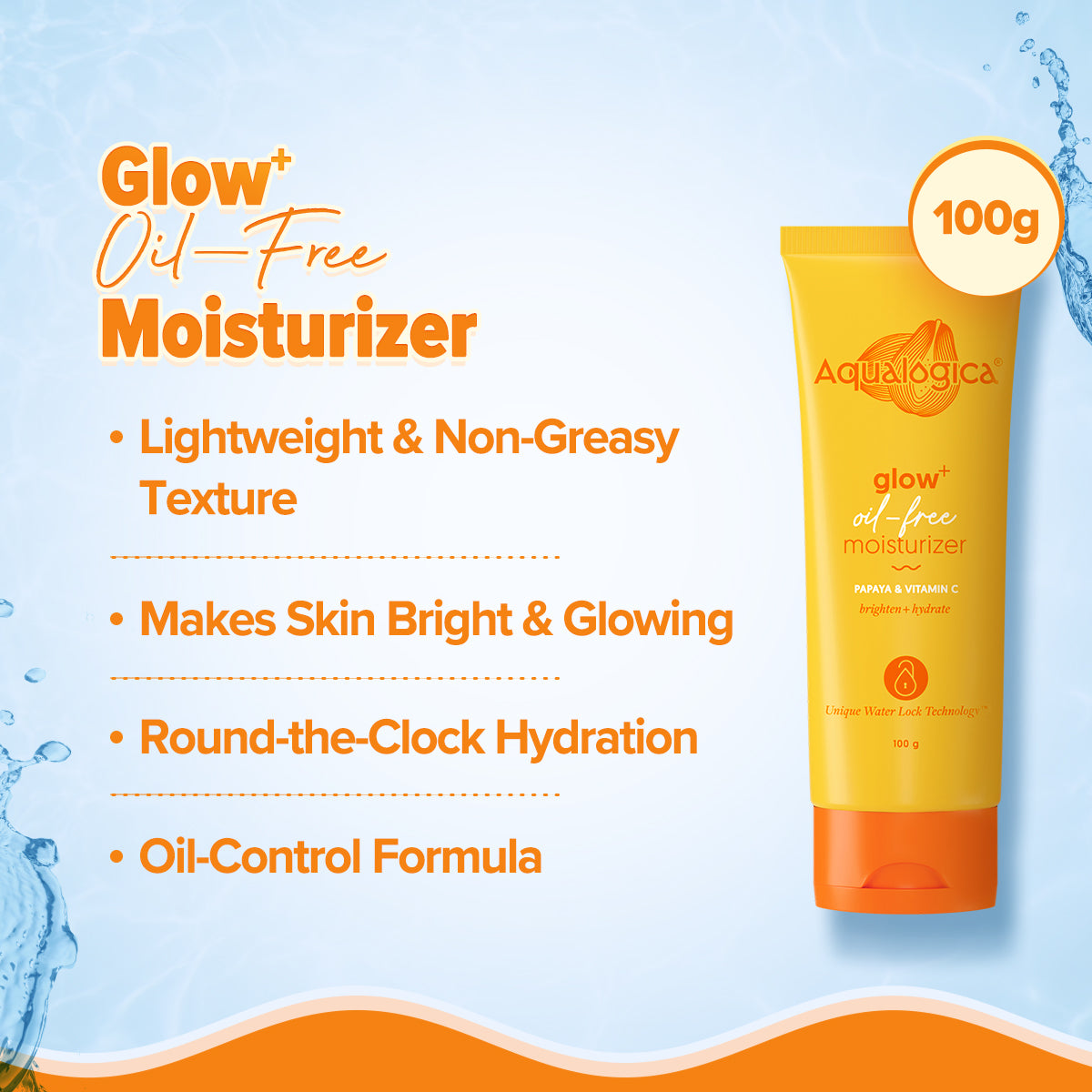 Glow+ Oil-Free Moisturizer 100g (Pack of 2)