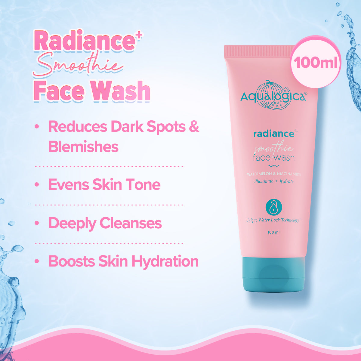 Radiance+ Cleanse & Hydrate Combo (Radiance+ Smoothie Face Wash 100ml + Radiance+ Oil-Free Moisturizer)