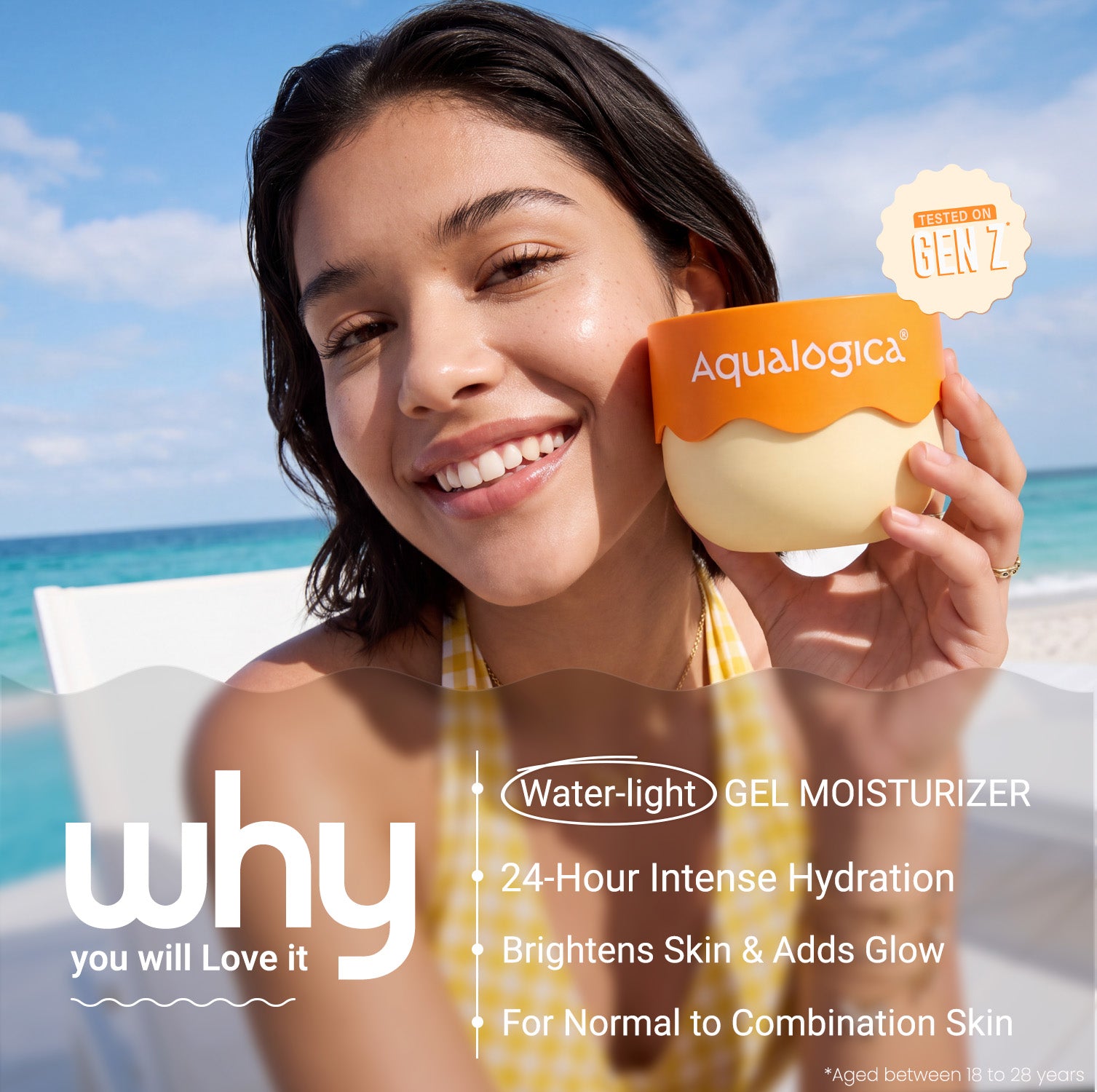 Glow+ Hydra Melt Gel Moisturizer with 2% Vit C-Hyaluron Complex & Papaya - 200 g