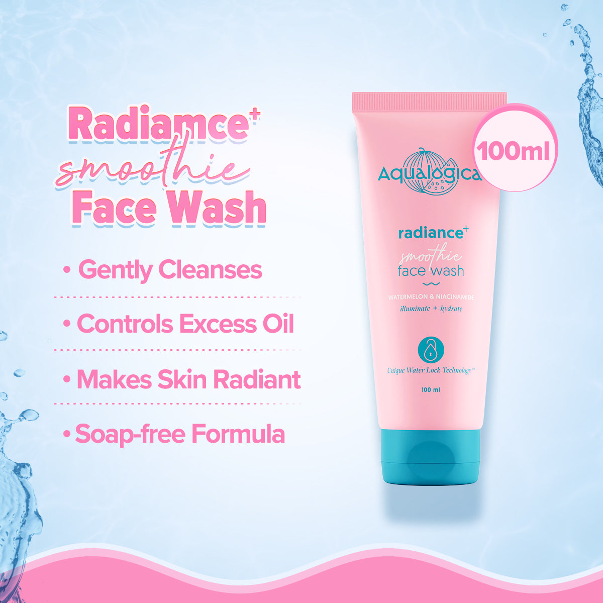 Radiance+ Cleanse & Hydrate Combo (Radiance+ Smoothie Face Wash 100ml + Radiance+ Oil-Free Moisturizer)