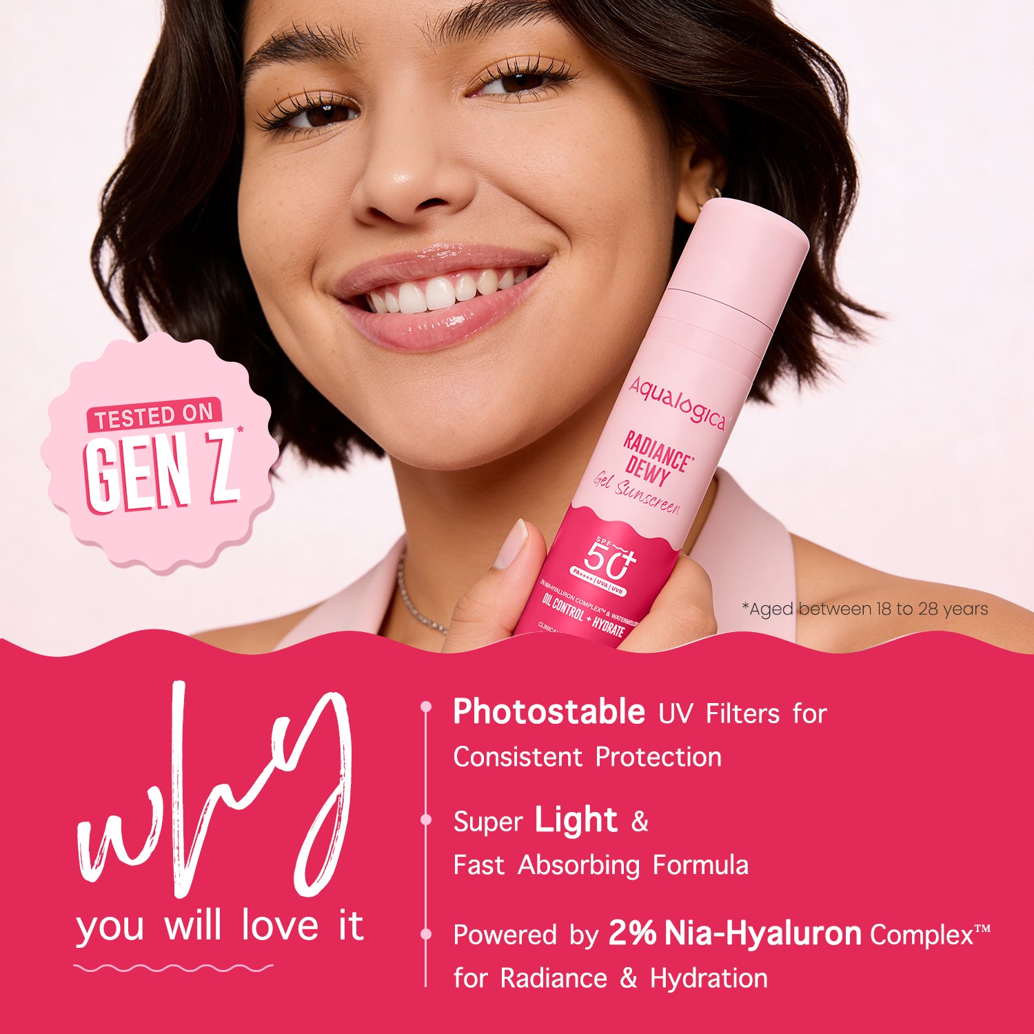 Radiance+ Dewy Sunscreen In-Vivo Tested with Watermelon & Niacinamide with SPF 50 & PA++++ - 50g