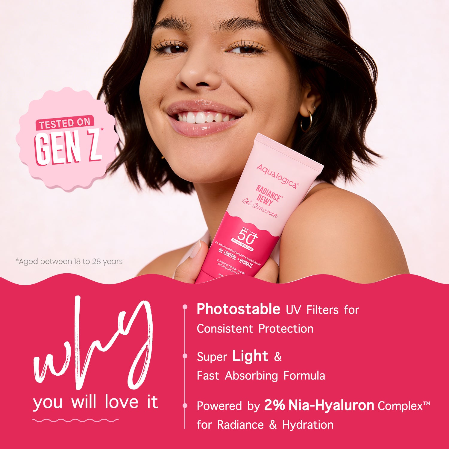 Radiance+ Dewy Sunscreen In-Vivo Tested with Watermelon & Niacinamide with SPF 50 & PA++++ - 80g