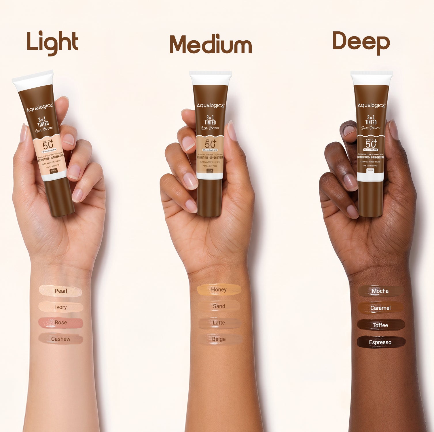 3-in-1 Tinted Sun Serum - Caramel | Trial Pack | 10ml