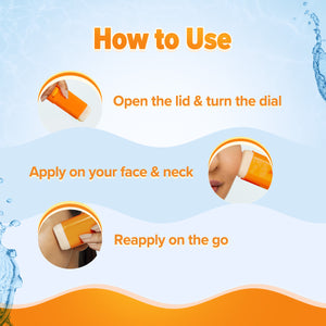 How to use sunscreen stick