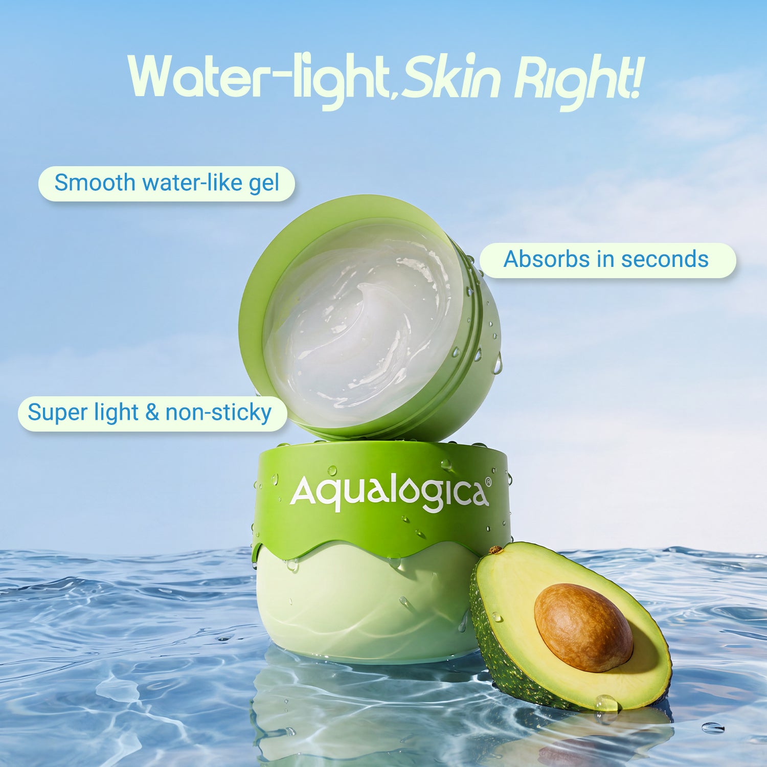 Barrier+ Hydra Melt Gel Moisturizer with  2% Cera-Hyaluron Complex™ & Avocado - 200 g